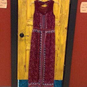 Xhilaration Red Sleeveless Scoop Neck Sundress